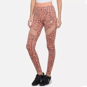 Adidas Mesh Insert cheetah leggings like new size small